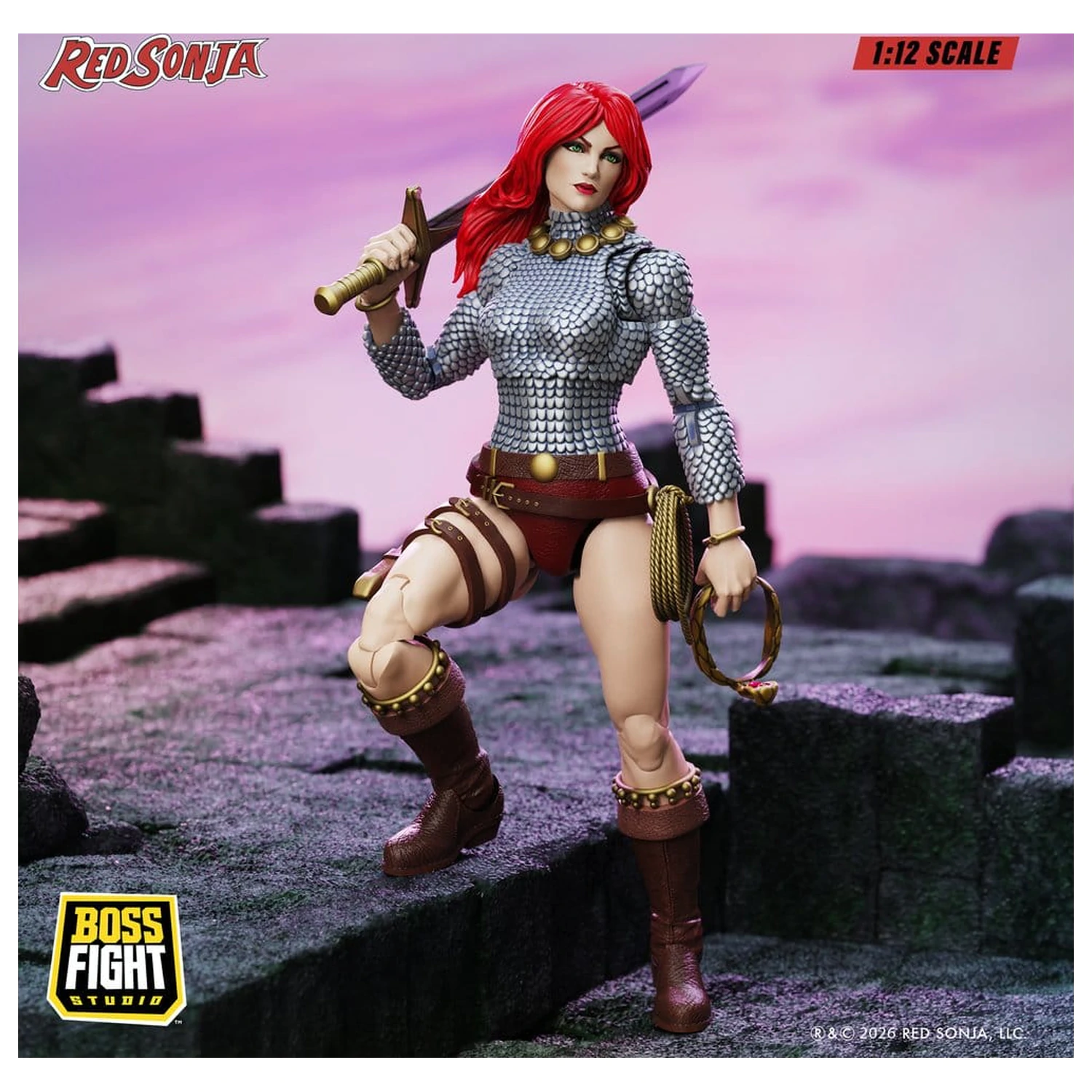 Red Sonja Epic H.A.C.K.S. akčná figúrka 1/12 mierky Immortal Red Sonja produktová fotografia
