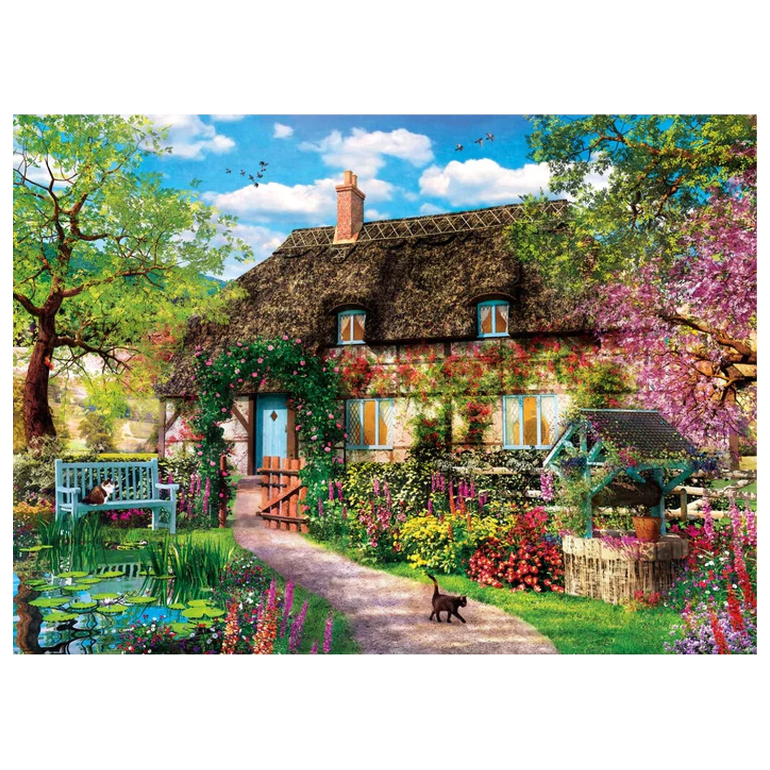 Old Cottage Secret Garden puzzle s 1000 dielikmi produktová fotografia