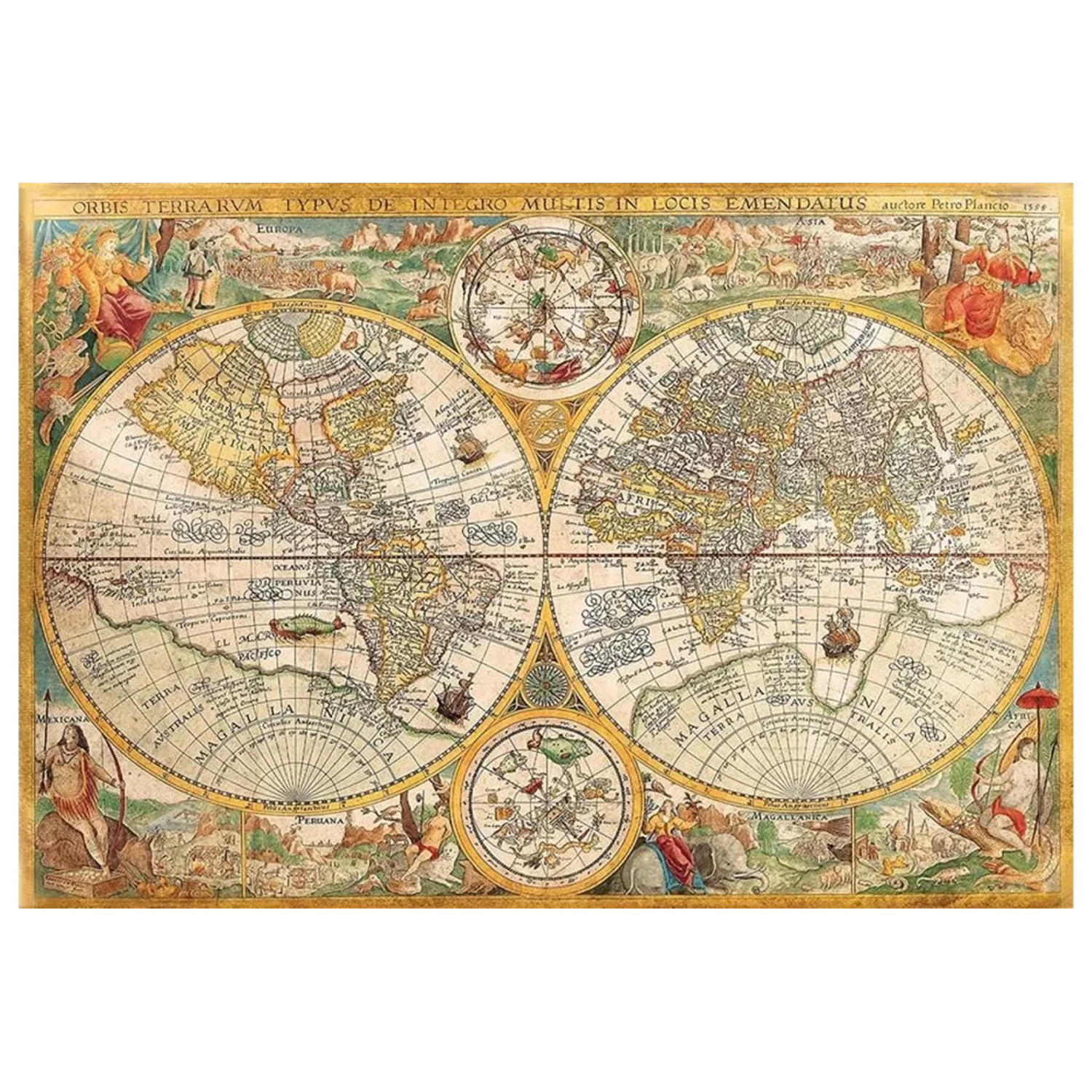Old Map Ancient 2000-dielne puzzle produktová fotografia