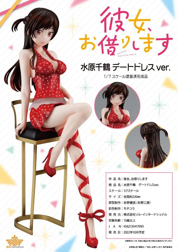 Rent-a-Girlfriend PVC Socha 1/7 Chizuru Mizuhara Date Dress Ver. 23 cm produktová fotografia