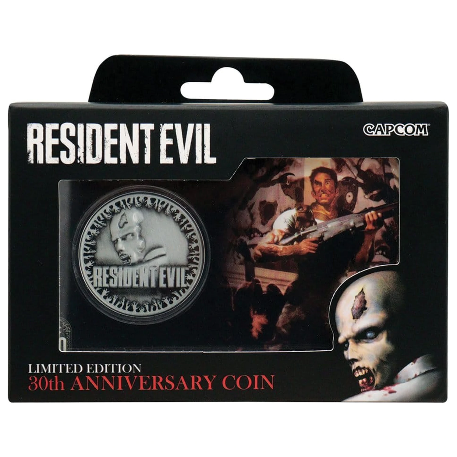 Resident Evil Zberateľská minca 30. výročie produktová fotografia