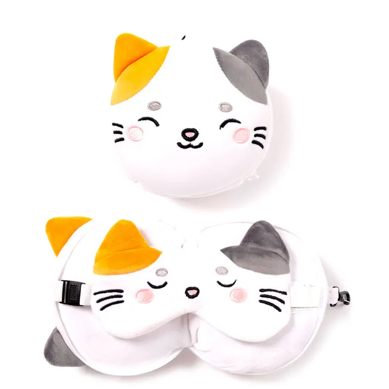 Relaxeazzz Adoramals Lola cat cestovný vankúš a maska na oči produktová fotografia