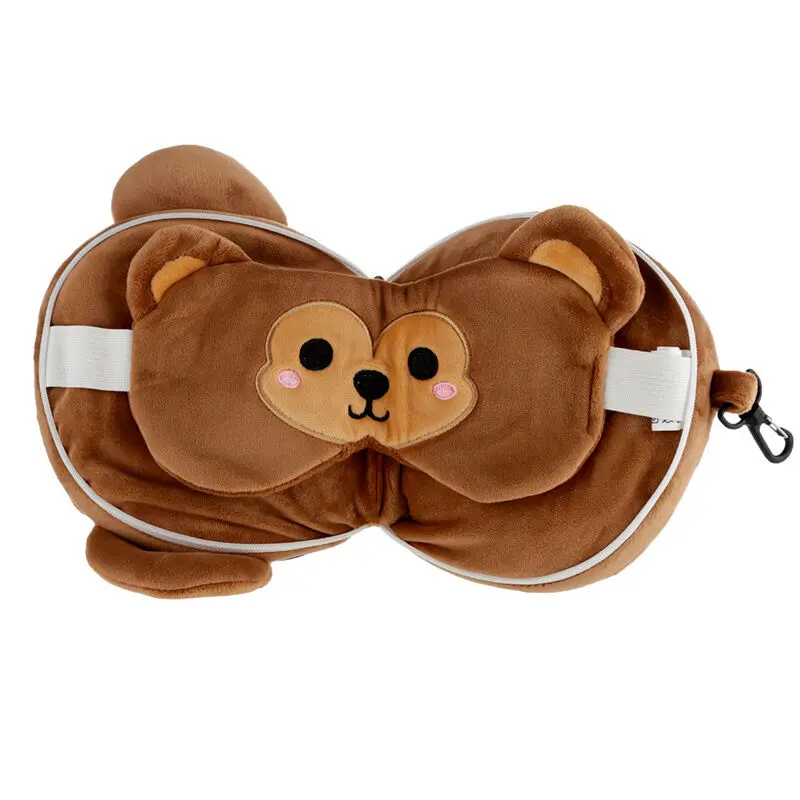 Relaxeazzz Adoramals Monkey cestovný vankúš a maska na oči produktová fotografia