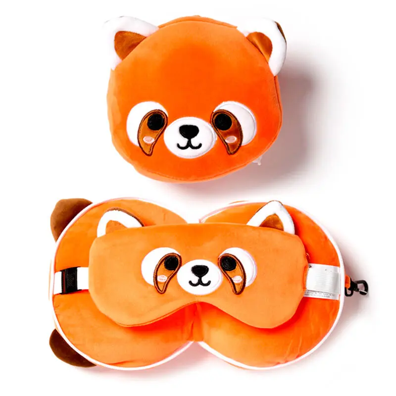 Relaxeazzz Adoramals Red Panda Bea cestovný vankúš a maska na oči produktová fotografia