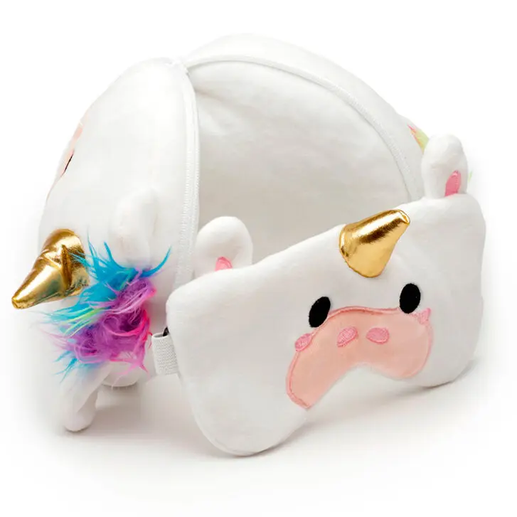 Relaxeazzz Unicorn travel pillow and eye mask termékfotó