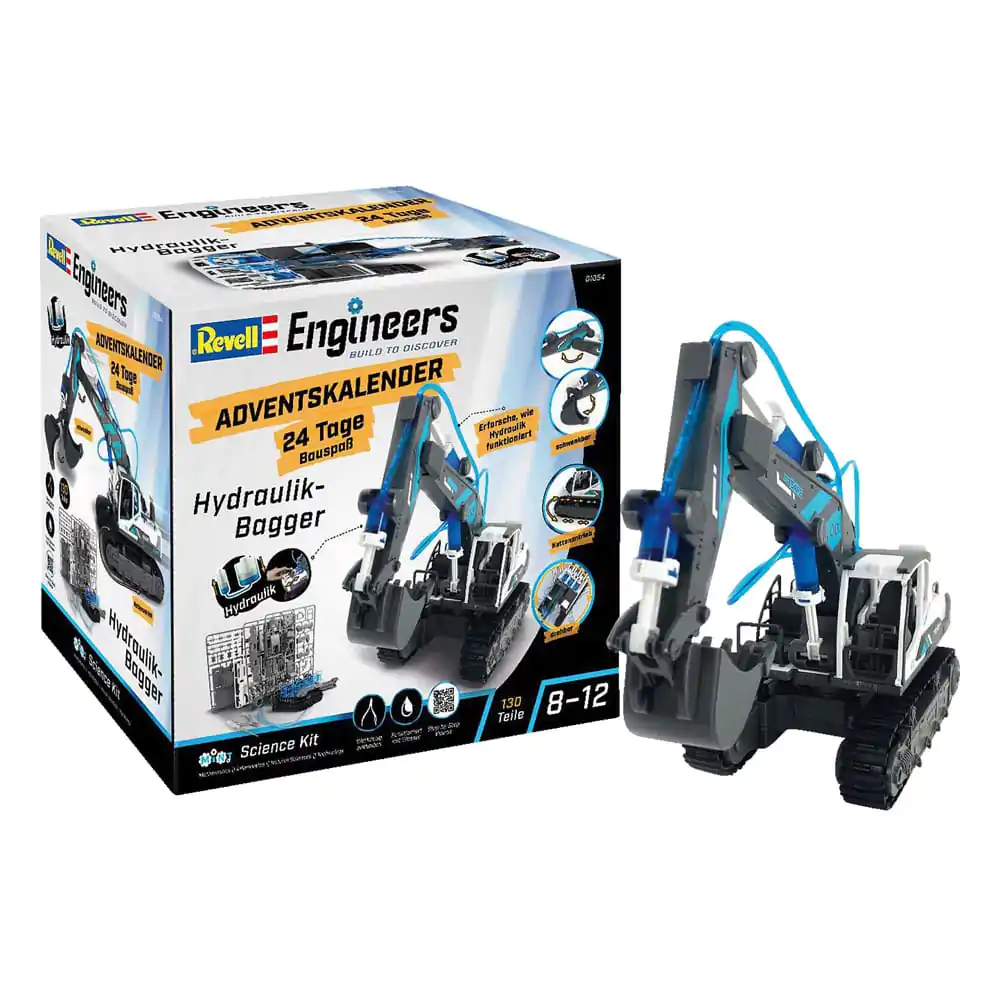 Revell Engineers Advent Calendar hydraulický model rýpadla kit produktová fotografia
