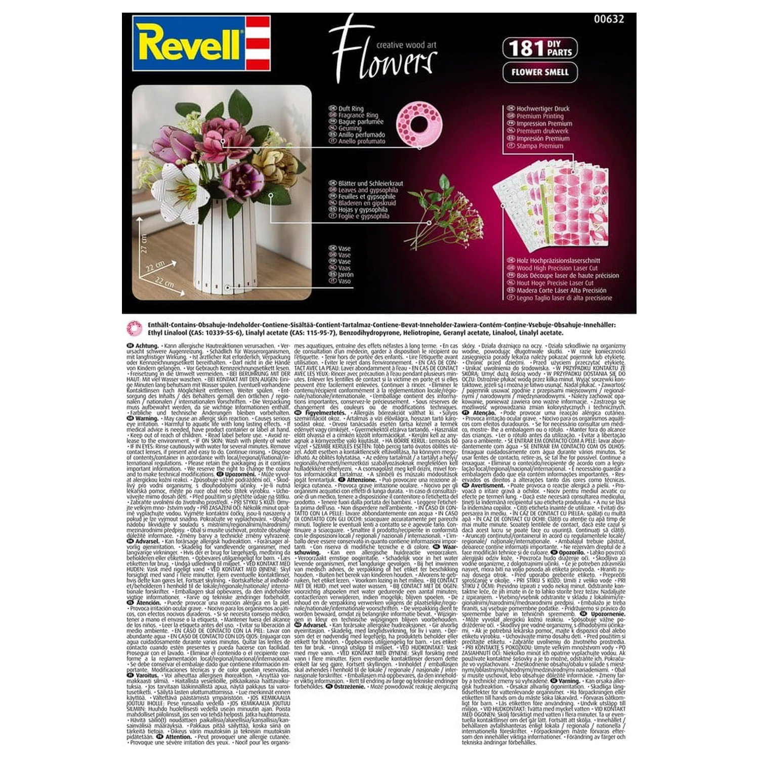Revell Flowers Drevené kvety kvetinová záhrada 22 cm produktová fotografia