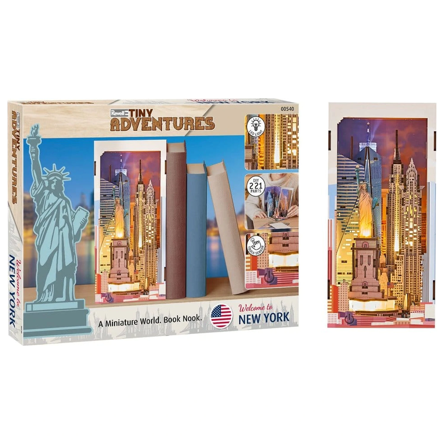 Revell Tiny Adventures Book Nook Mini Dioráma New York 18 cm produktová fotografia