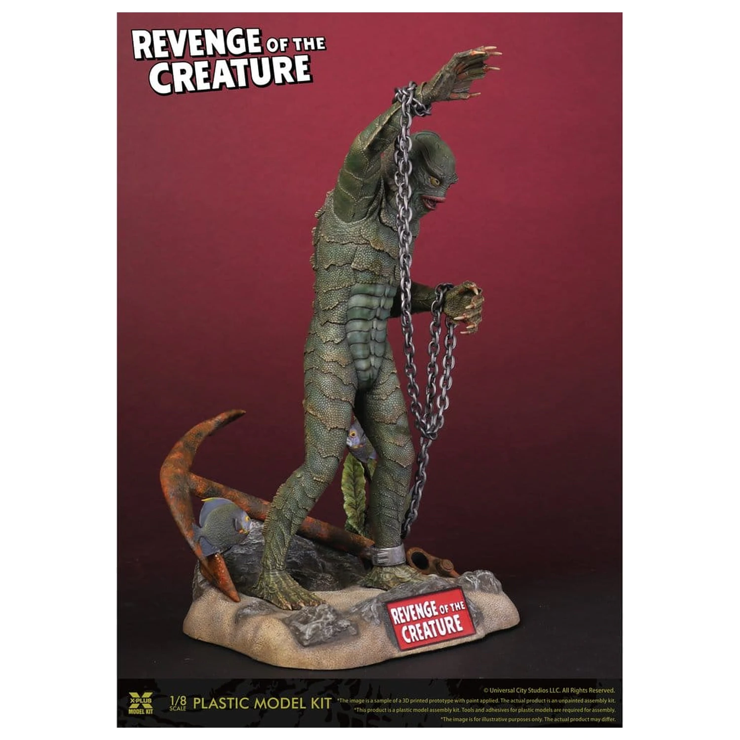Revenge of the Creature plastový model kit 1/8 Revenge of the Creature 28 cm (Reprodukcia) produktová fotografia