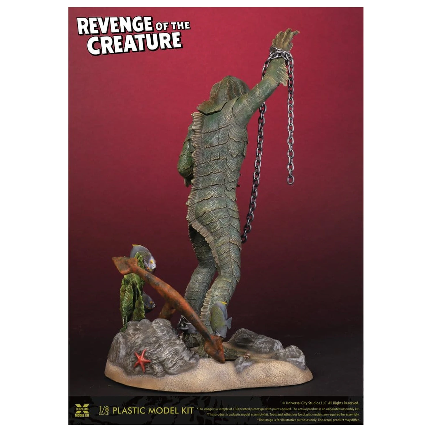 Revenge of the Creature plastový model kit 1/8 Revenge of the Creature 28 cm (Reprodukcia) produktová fotografia