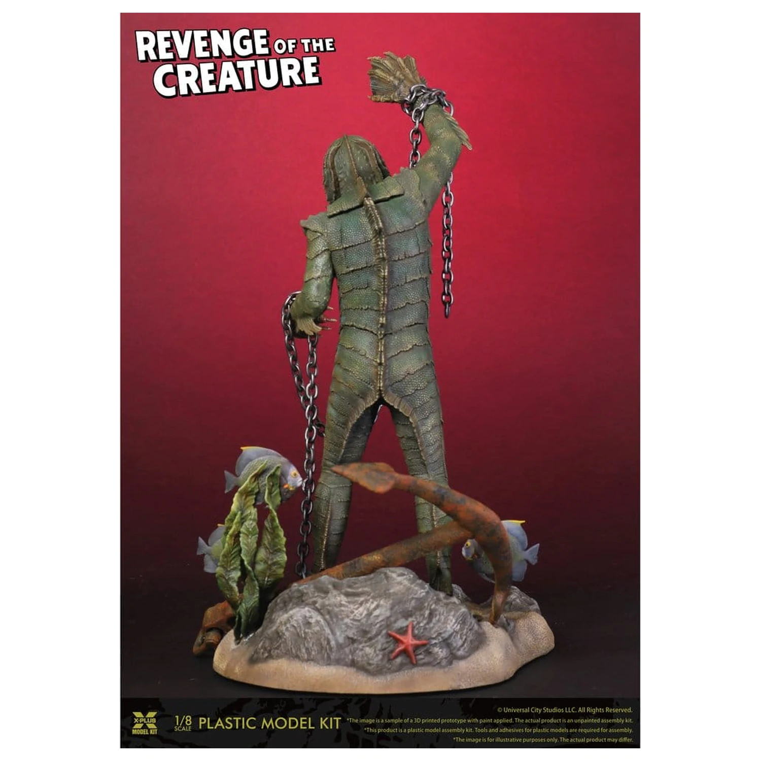Revenge of the Creature plastový model kit 1/8 Revenge of the Creature 28 cm (Reprodukcia) produktová fotografia