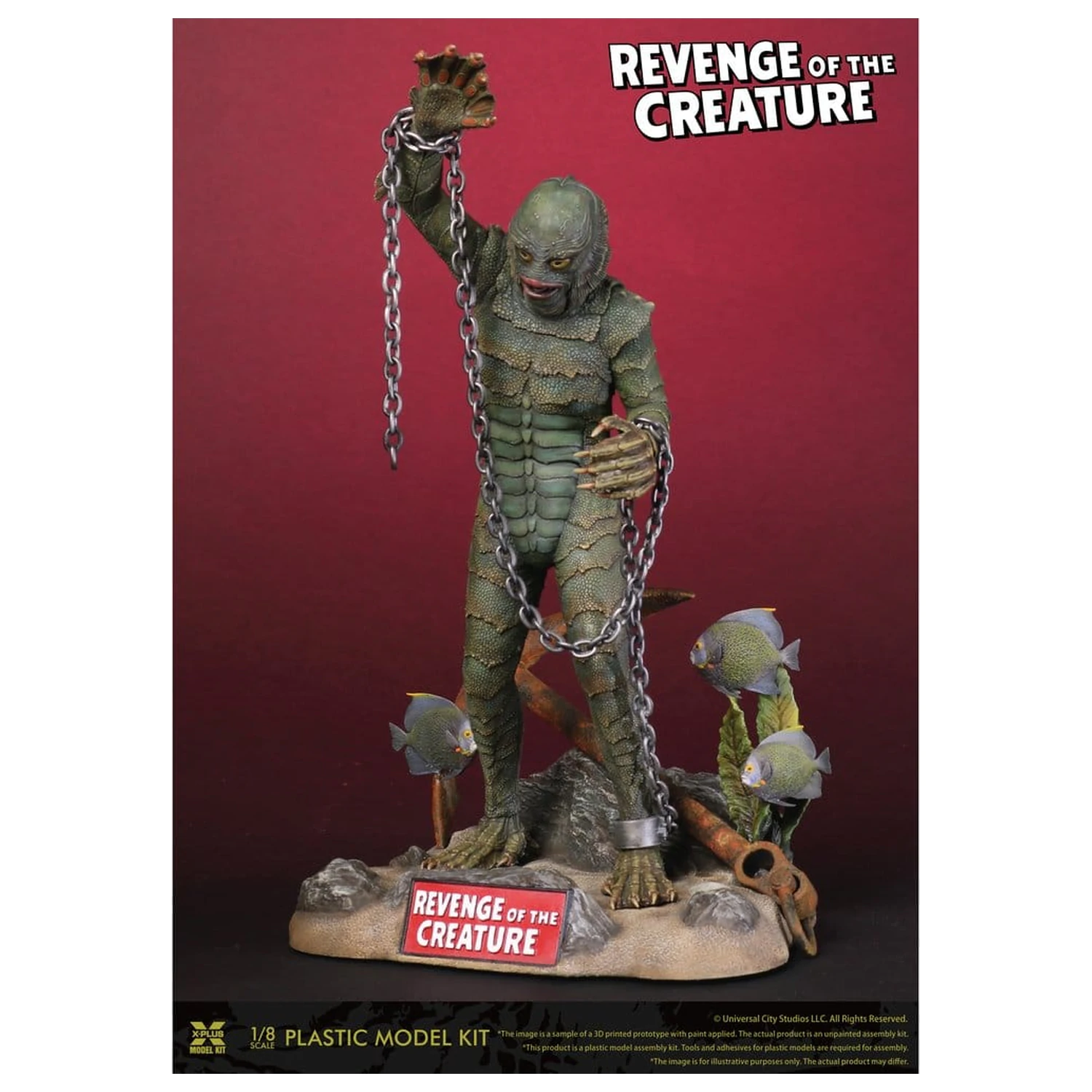 Revenge of the Creature plastový model kit 1/8 Revenge of the Creature 28 cm (Reprodukcia) produktová fotografia