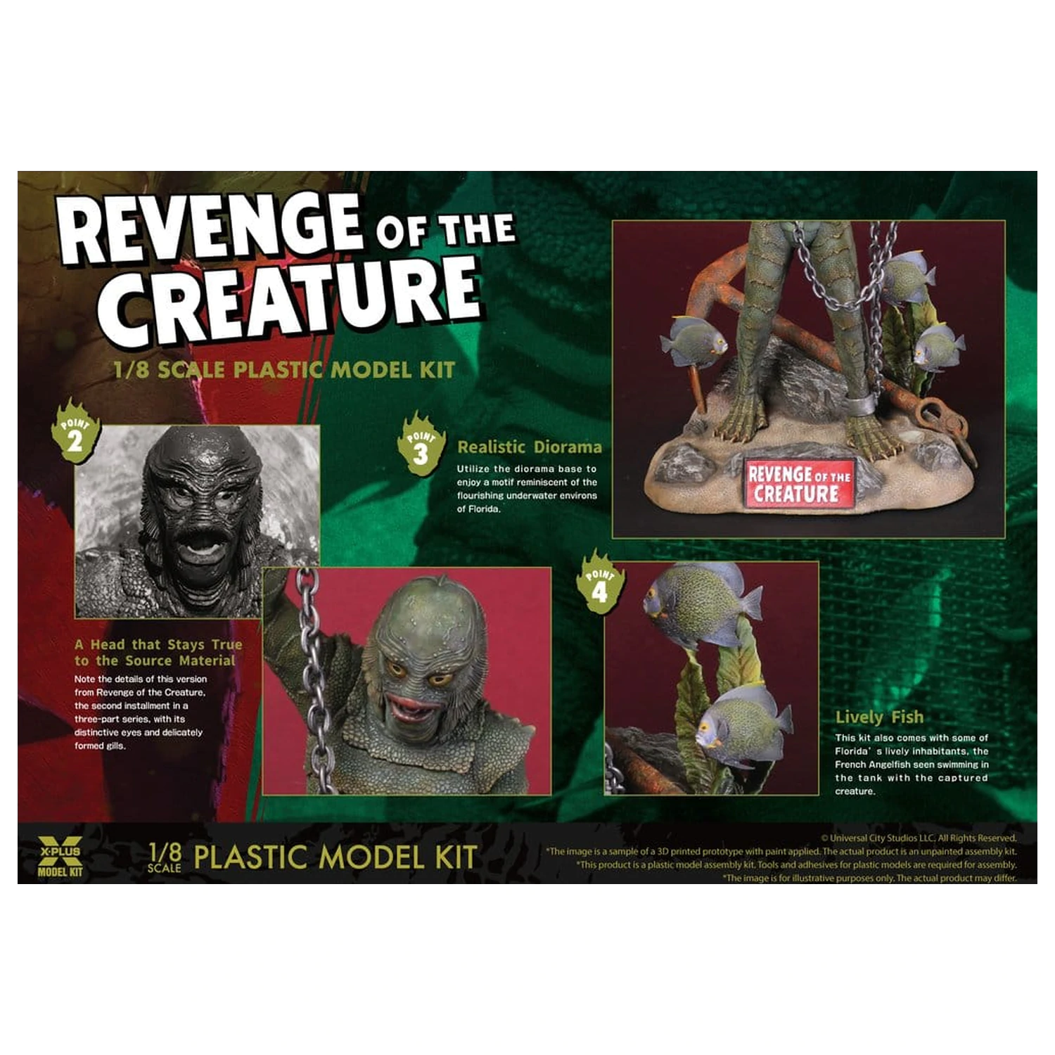 Revenge of the Creature plastový model kit 1/8 Revenge of the Creature 28 cm (Reprodukcia) produktová fotografia