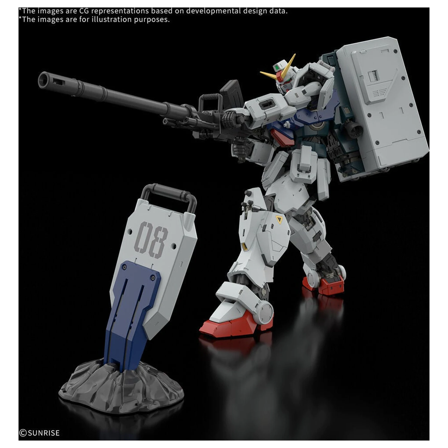 RG 1/144 Gundam Ground Type Mobile Suit Gundam The 08th MS Team modelárska súprava produktová fotografia