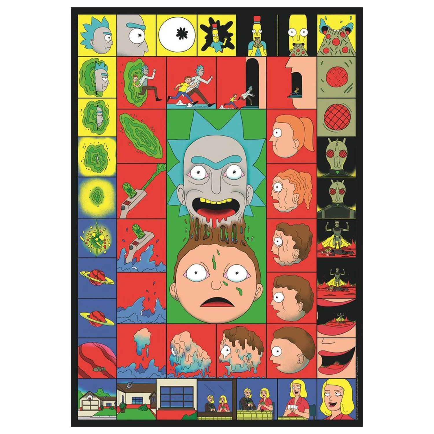 Rick and Morty 3 puzzle 1000 kusov produktová fotografia