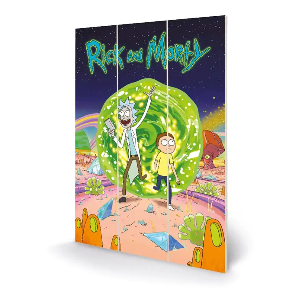 Rick and Morty Drevená Nástenná Dekorácia Portal 20 x 30 cm produktová fotografia