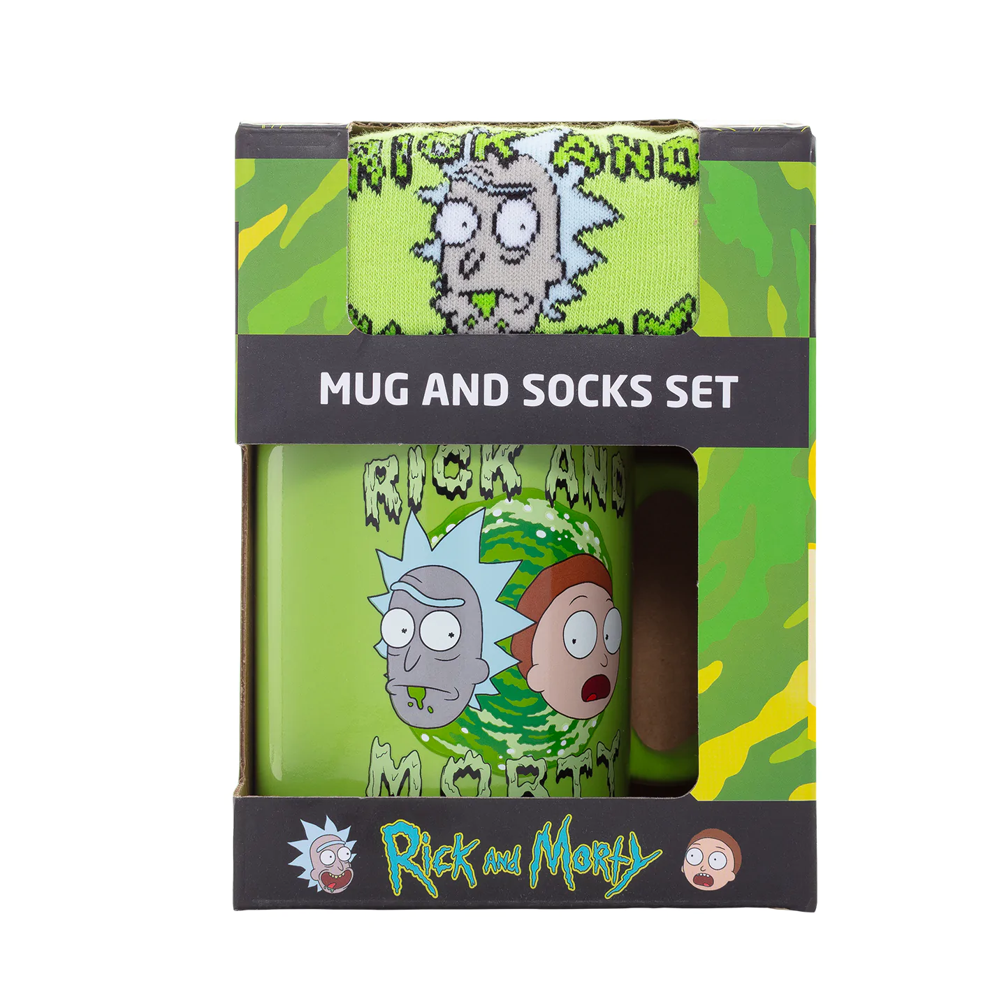 Rick and Morty Hrnček a Ponožky Set produktová fotografia