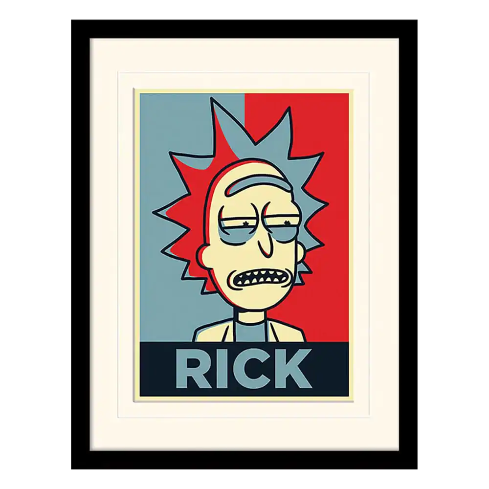 Rick and Morty Collector Print Zarámovaný plagát Rick Campaign (biele pozadie) produktová fotografia