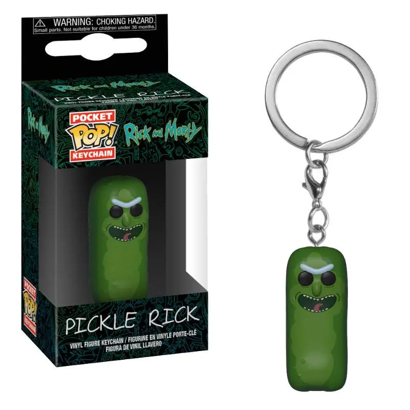 Rick and Morty Pocket POP! Vinylová kľúčenka Pickle Rick 4 cm produktová fotografia
