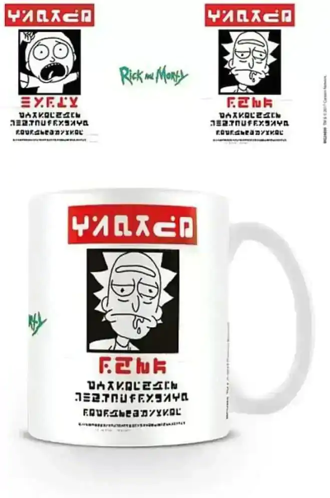 Rick and Morty Hrnček Wanted produktová fotografia