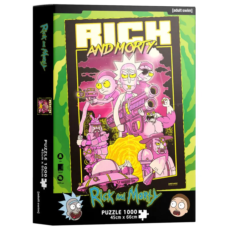 Rick & Morty Puzzle Retro Poster (1000 dielikov) produktová fotografia