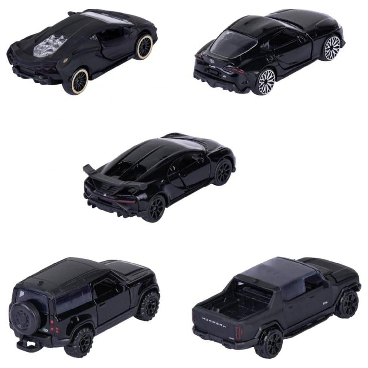 RIDE COOL Black Edition balenie 5 miniatúrnych áut 1:64 produktová fotografia