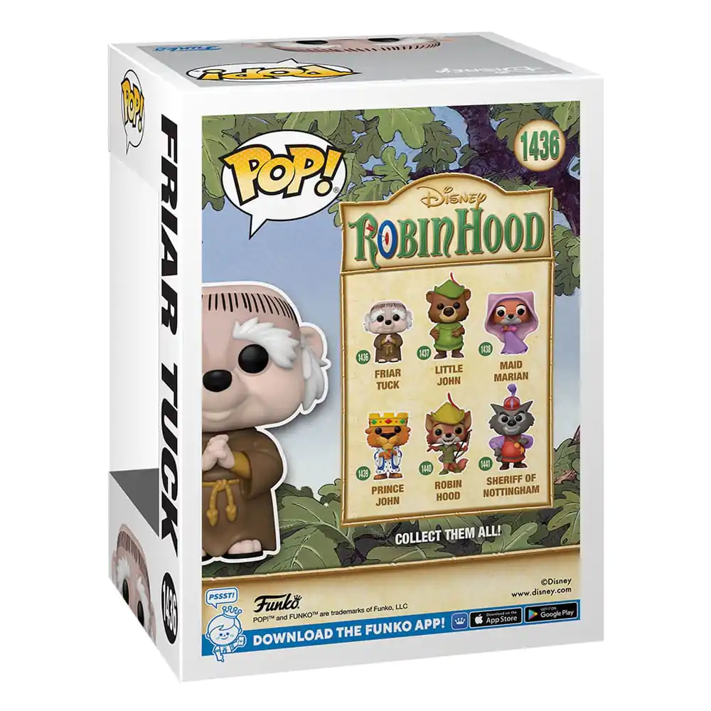 Robin Hood POP! Disney Vinyl Figúrka Friar Tuck 9 cm termékfotó