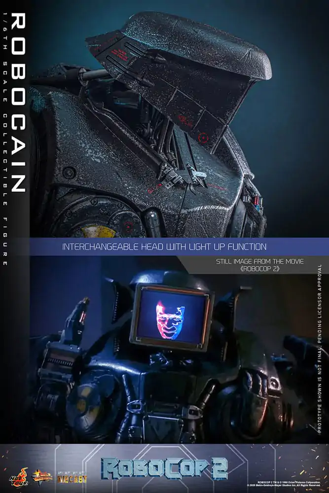 RoboCop 2 Movie Masterpiece Diecast akčná figúrka 1/6 RoboCain 40 cm produktová fotografia