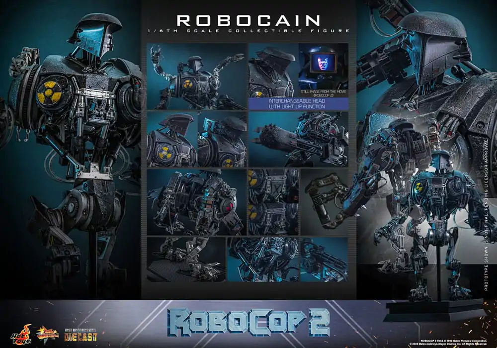 RoboCop 2 Movie Masterpiece Diecast akčná figúrka 1/6 RoboCain 40 cm produktová fotografia