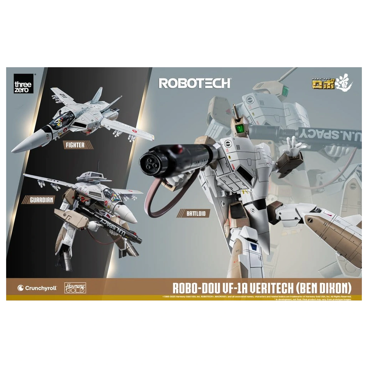 Robotech Akčná figúrka ROBO-DOU VF-1A Veritech (Ben Dixon) 20 cm produktová fotografia