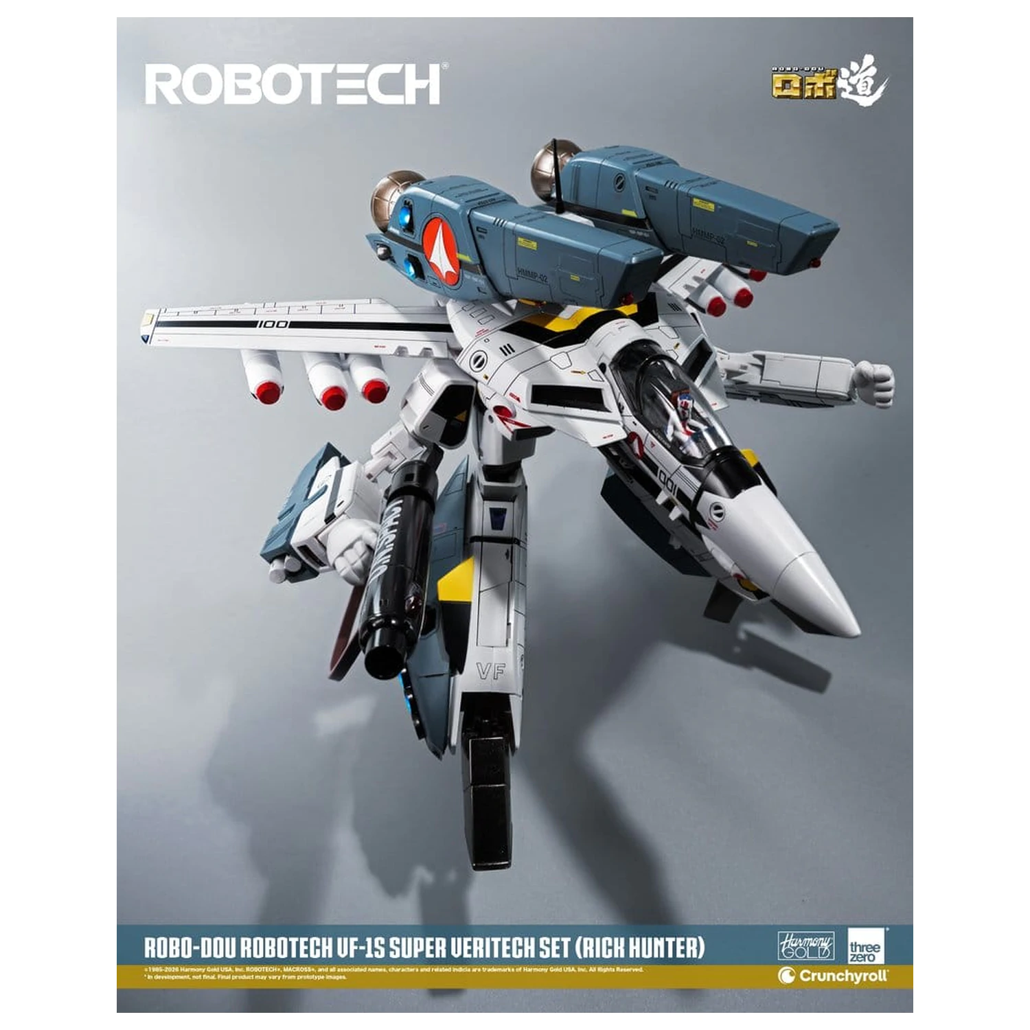 Robotech Robo-Dou akčná figúrka VF-1S Super Veritech Set (Rick Hunter) 20 cm produktová fotografia