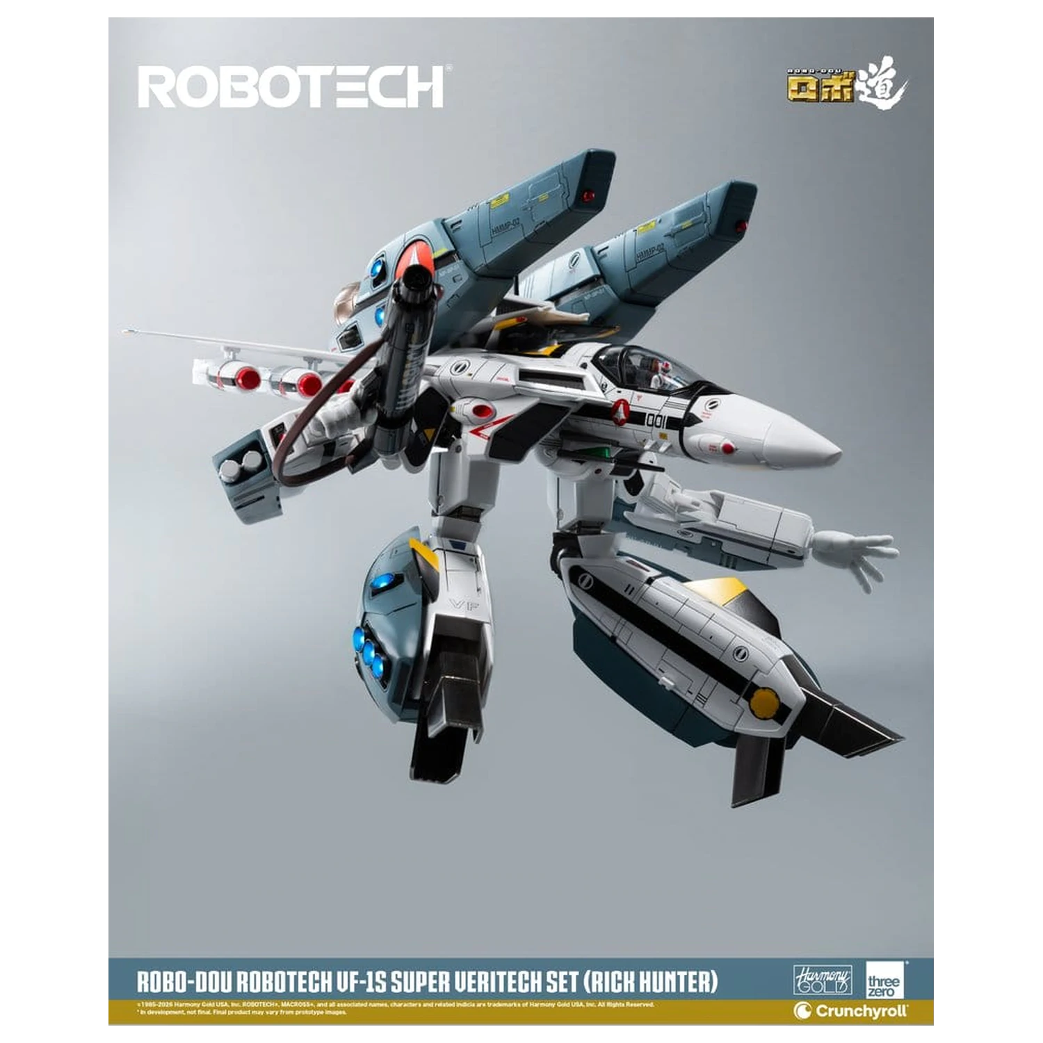 Robotech Robo-Dou akčná figúrka VF-1S Super Veritech Set (Rick Hunter) 20 cm produktová fotografia