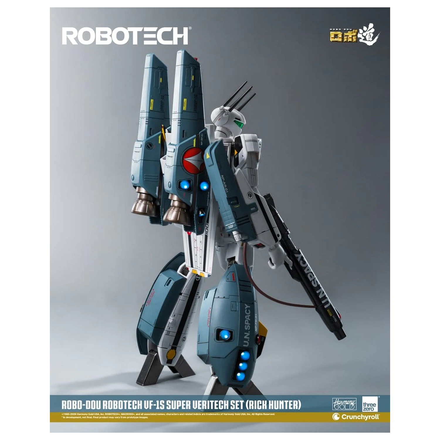 Robotech Robo-Dou akčná figúrka VF-1S Super Veritech Set (Rick Hunter) 20 cm produktová fotografia