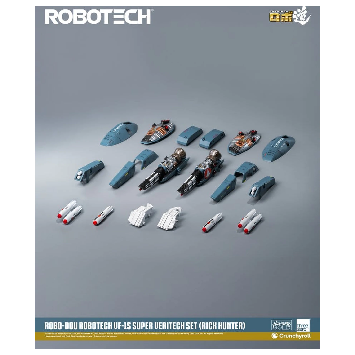 Robotech Robo-Dou akčná figúrka VF-1S Super Veritech Set (Rick Hunter) 20 cm produktová fotografia