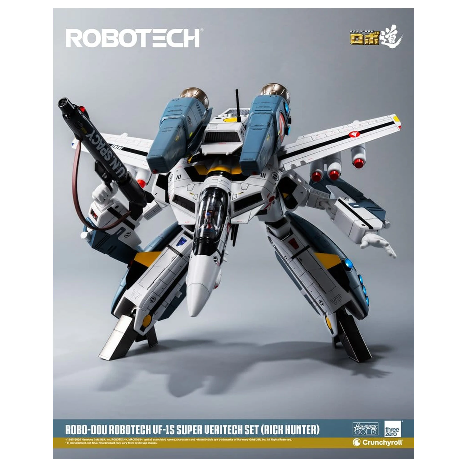 Robotech Robo-Dou akčná figúrka VF-1S Super Veritech Set (Rick Hunter) 20 cm produktová fotografia
