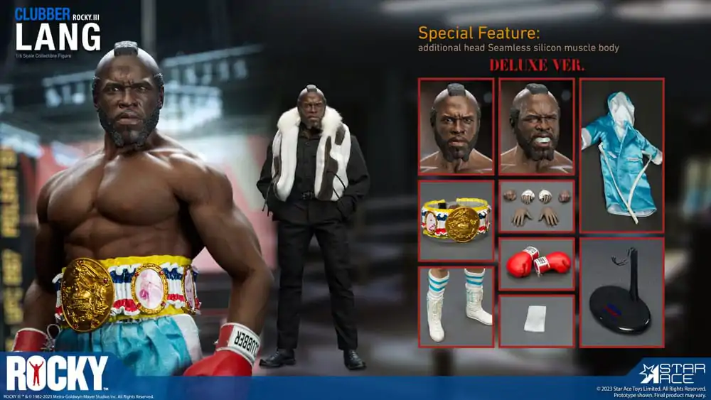 Rocky III Socha 1/6 Clubber Lang Deluxe Version 30 cm produktová fotografia
