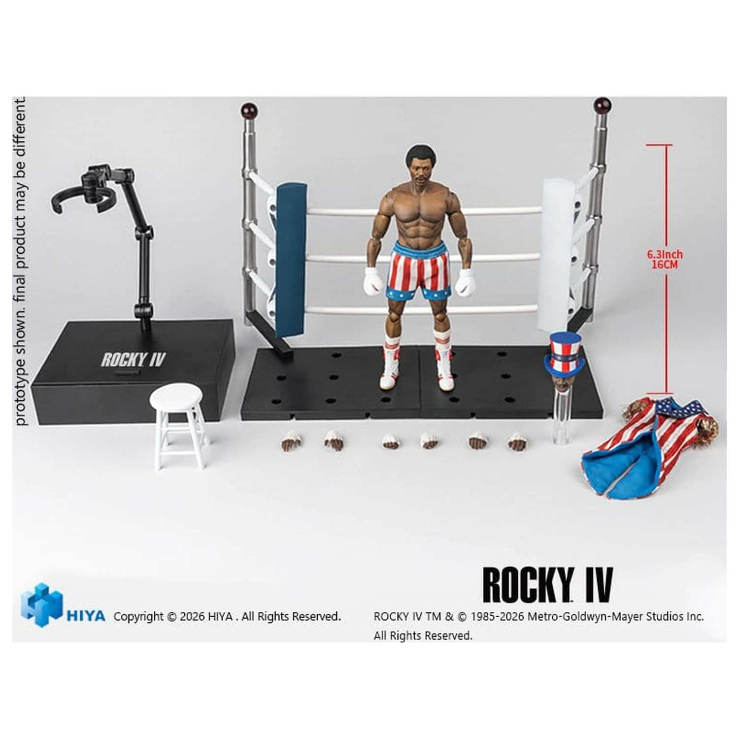 Rocky IV Exquisite Super Series Action Figure 1/12 Apollo 16 cm produktová fotografia
