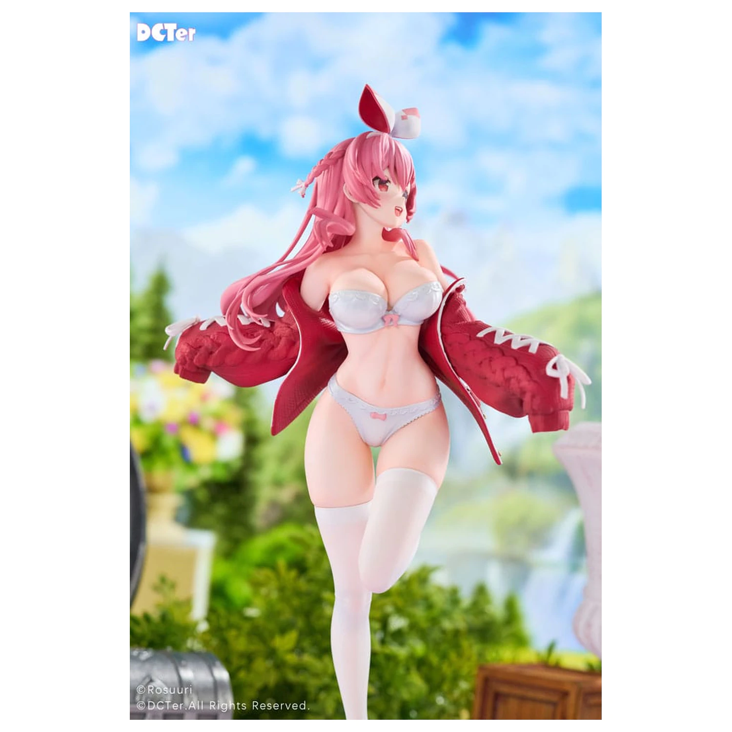Rosuuri Original Character PVC Socha 1/7 White Rabbit Rosu Swimsuit Ver. 25 cm produktová fotografia