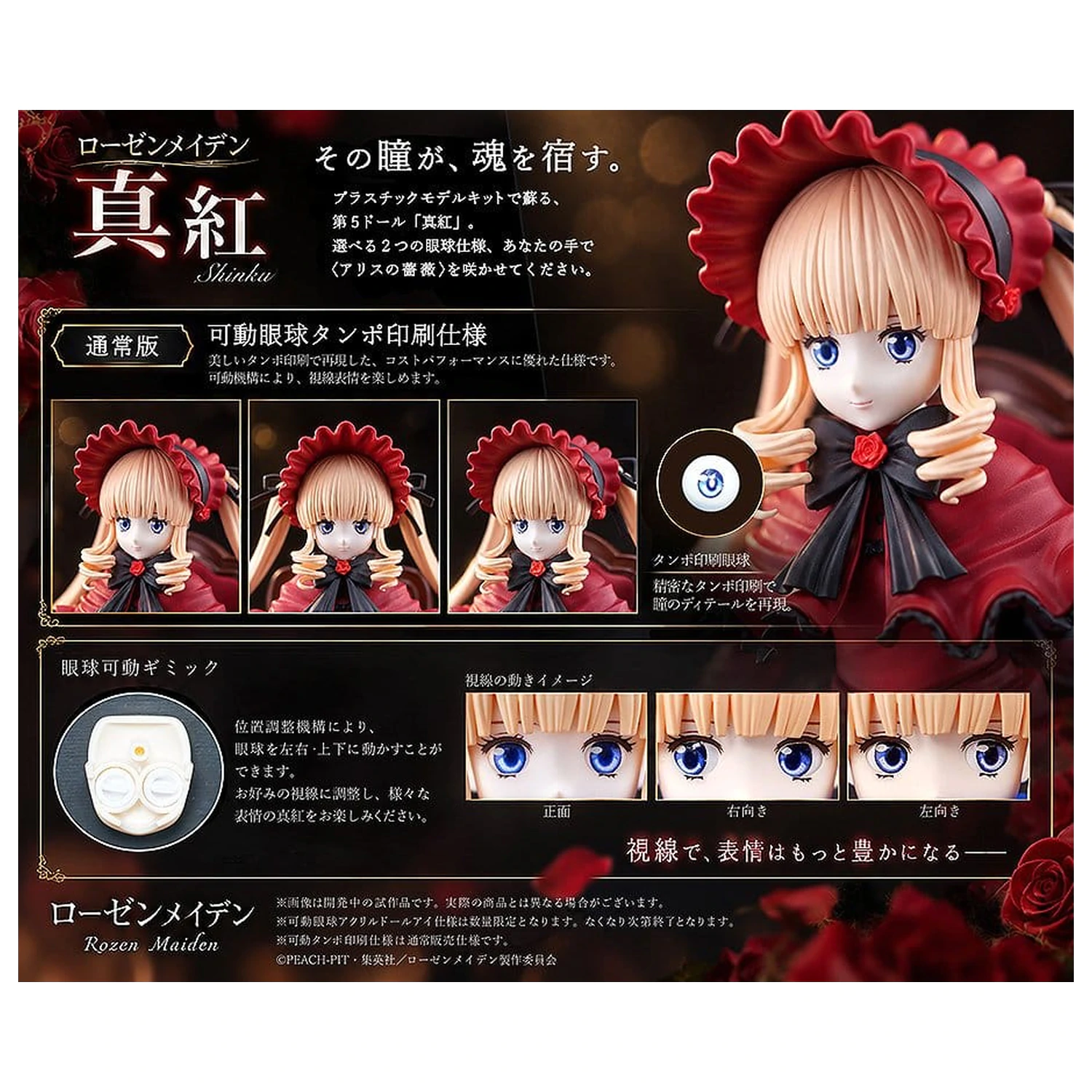 Rozen Maiden plastový model Kit Shinku (Standard Version) 13 cm produktová fotografia