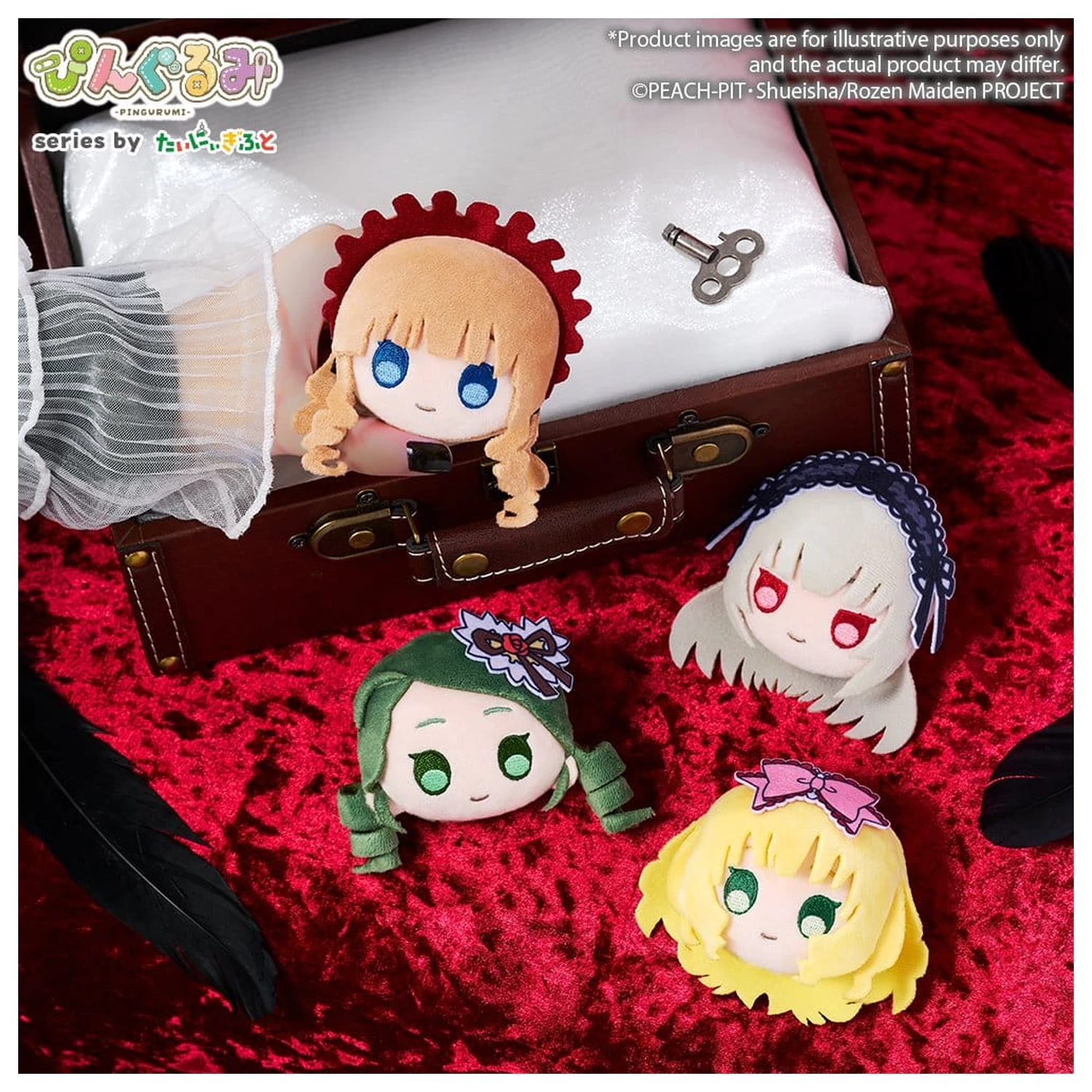 Rozen Maiden Pingurumi špendlík obj.1 Hinaichigo 8 cm produktová fotografia