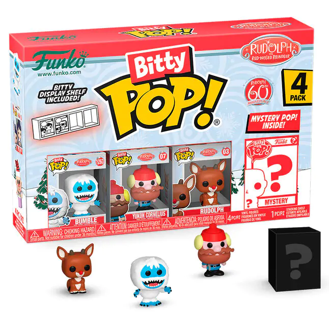 Rudolph Red Nosed Reindeer Bitty Funko POP! vinylová figúrka 4-balenie Rudolph Bumble produktová fotografia