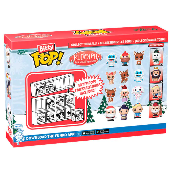 Rudolph Red Nosed Reindeer Bitty Funko POP! vinylová figúrka 4-balenie Rudolph produktová fotografia