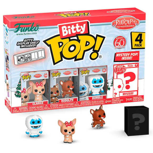 Rudolph Red Nosed Reindeer Bitty Funko POP! Vinylová figúrka 4-balenie Rudolph Clarice produktová fotografia