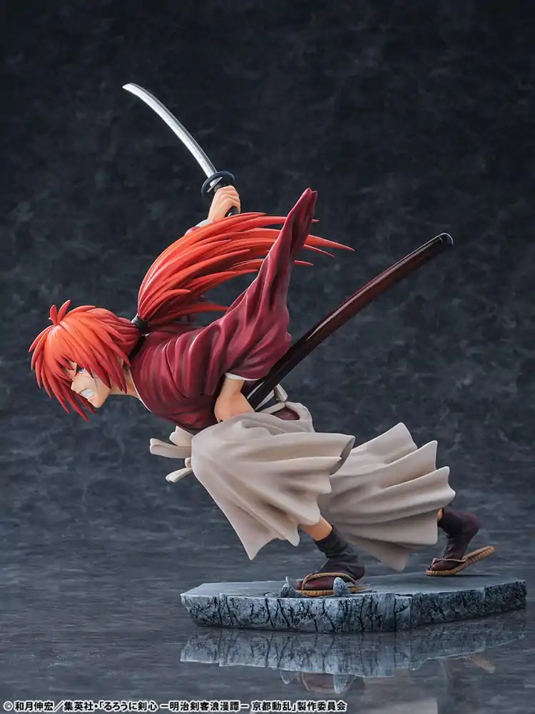Rurouni Kenshin: Meiji Kenkaku Romantan Kyoto Douran PVC Socha 1/6 Kenshin Himura Dragon Flight of Heaven Ver. 26 cm produktová fotografia