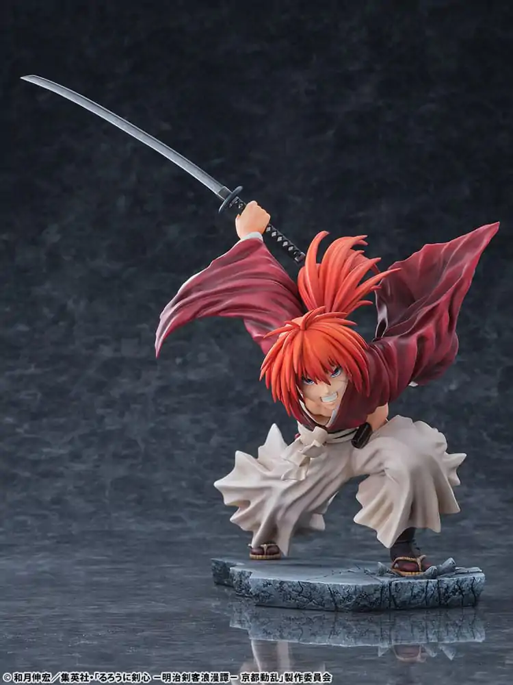 Rurouni Kenshin: Meiji Kenkaku Romantan Kyoto Douran PVC Socha 1/6 Kenshin Himura Dragon Flight of Heaven Ver. 26 cm produktová fotografia