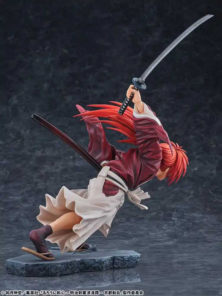 Rurouni Kenshin: Meiji Kenkaku Romantan Kyoto Douran PVC Socha 1/6 Kenshin Himura Dragon Flight of Heaven Ver. 26 cm produktová fotografia