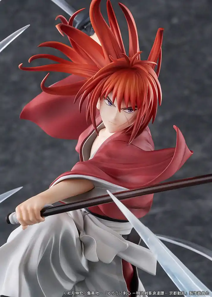 Rurouni Kenshin: Meiji Kenkaku Romantan Kyoto Douran PVC soška 1/7 Kenshin Himura Souryusen Ver. 27 cm termékfotó