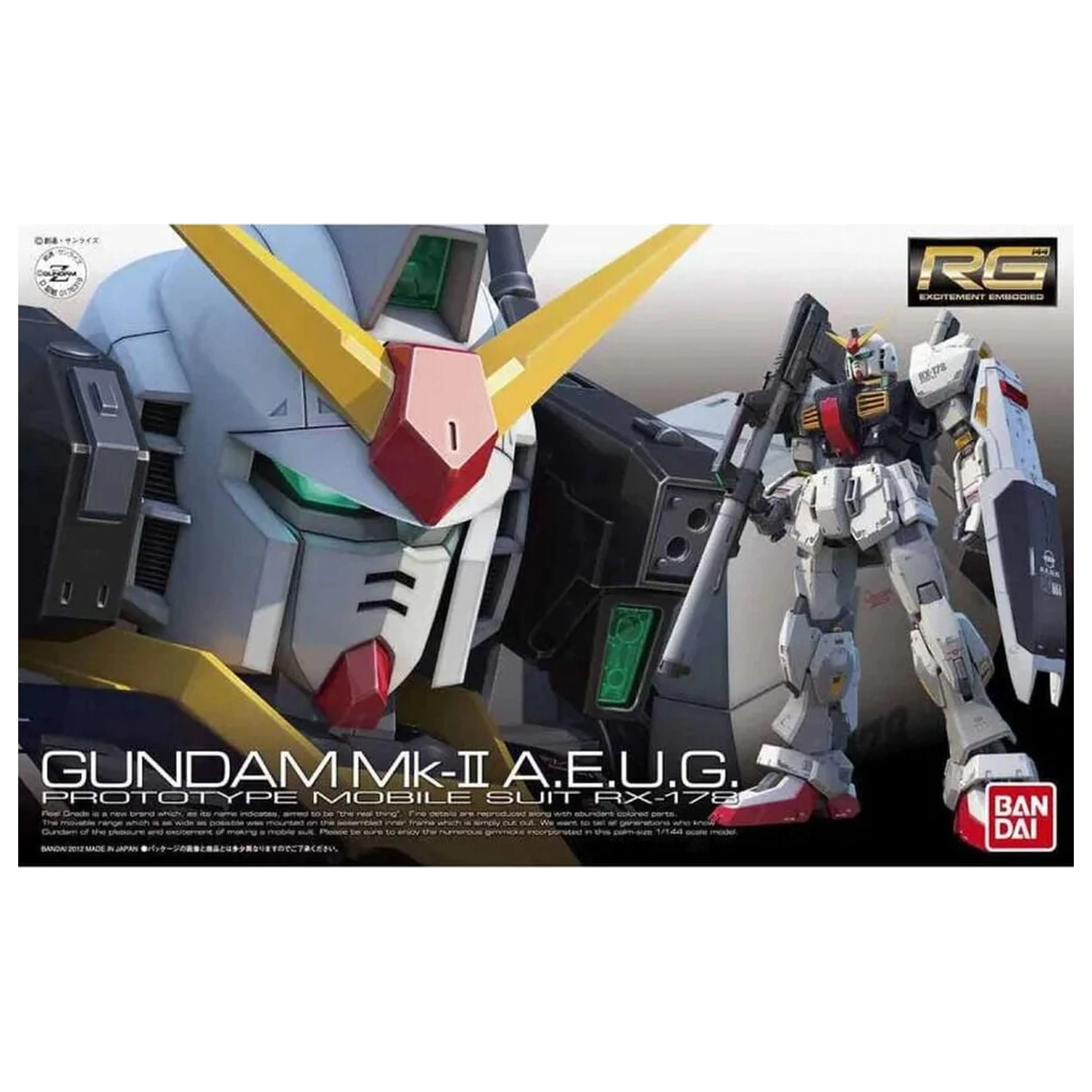 RX-178 Gundam Mk-II A.E.U.G. Model kit RG 1/144 produktová fotografia