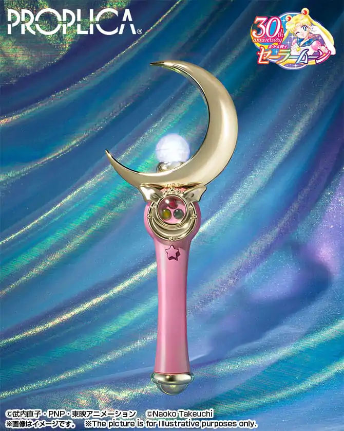 Sailor Moon Proplica Replica 1/1 Moon Stick Brilliant Color Edition 26 cm termékfotó