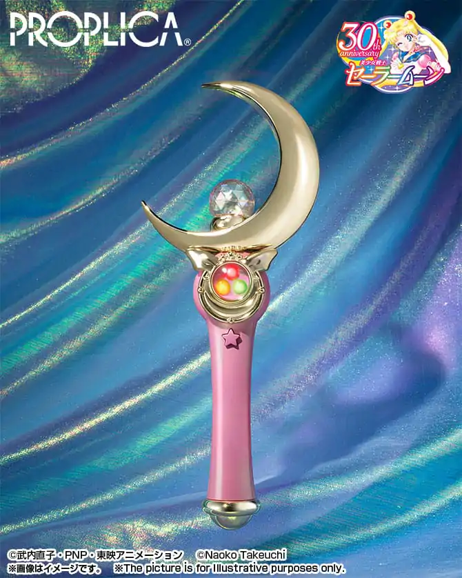 Sailor Moon Proplica Replica 1/1 Moon Stick Brilliant Color Edition 26 cm termékfotó